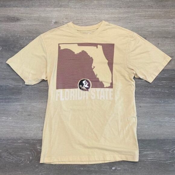 Florida State Tan Athletic‎ Tee Men Large Bin J-15 - Picture 1 of 4